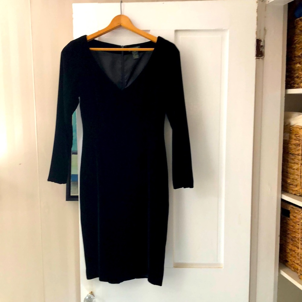 Vintage velvet J Crew dress. Fully lined.